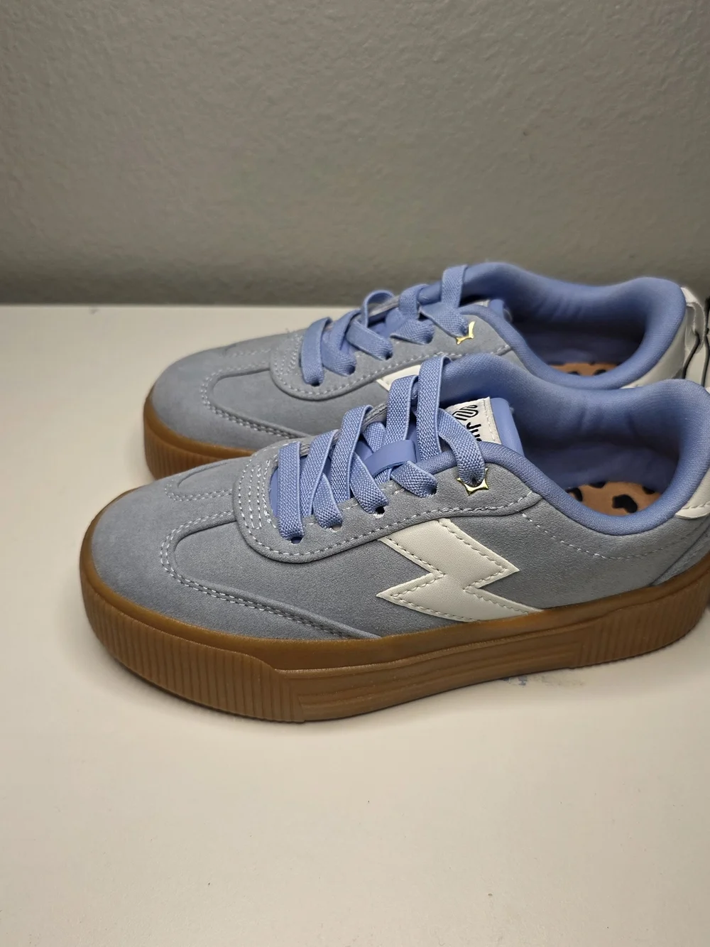 Justice Kids' Light Blue Platform Sneakers